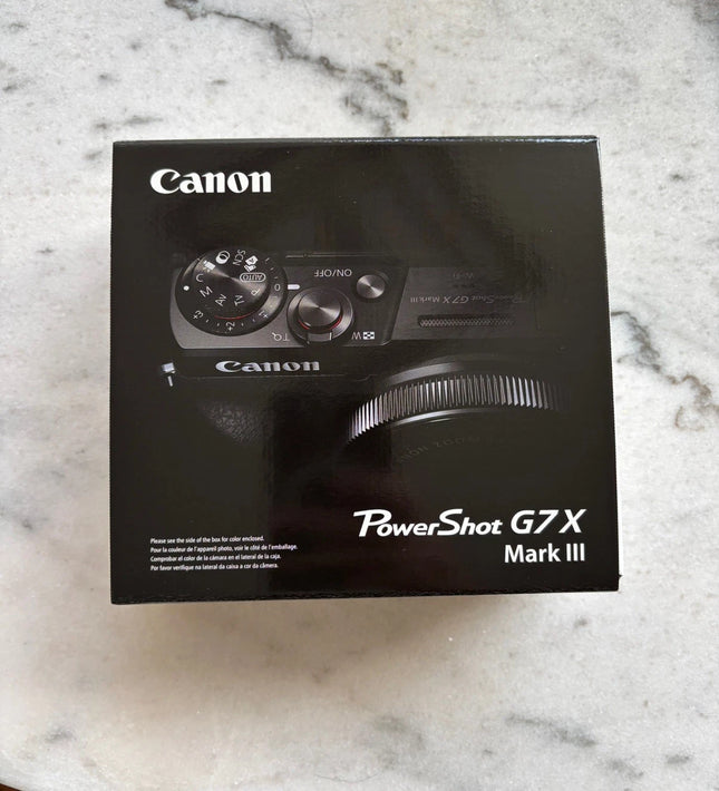 Canon PowerShot G7 X Mark lll 20.1MP Point & Shoot Digital Camera New Black