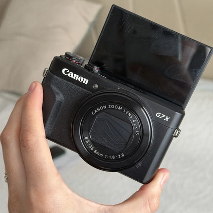 Canon PowerShot G7X Mark ll Digital Camera 20.1MP Black with Charger and Battery
