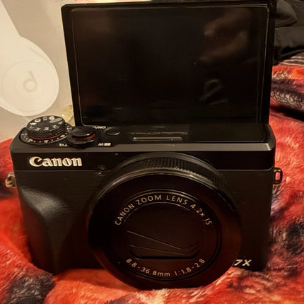 Canon PowerShot G7 X Mark lll Black Compact Camera 20.1MP 4.2x Wi-Fi f/1.8