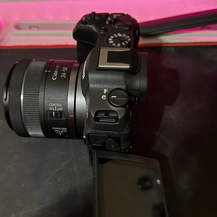 Canon EOS R8 24.2MP Mirrorless Camera w/ RF 24-50mm Lens, Black, good condition