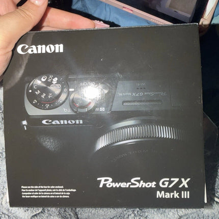 Canon PowerShot G7 X Mark lll Black Compact Camera 20.1MP 4.2x Wi-Fi f/1.8