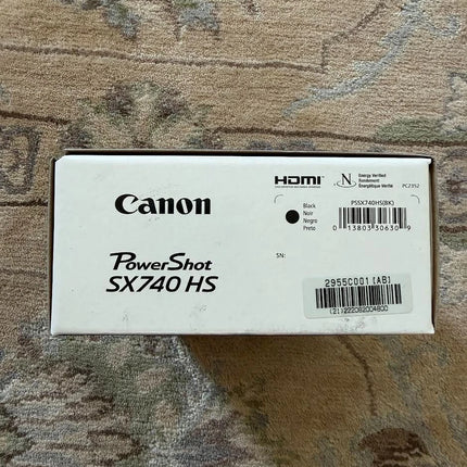 Canon PowerShot SX740 HS Point & Shoot Camera Black US Model 2955C001 3.0" LCD