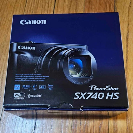 Canon PowerShot SX740 HS Wi-Fi 4K Digital Camera (Black) 2955C001 NEW