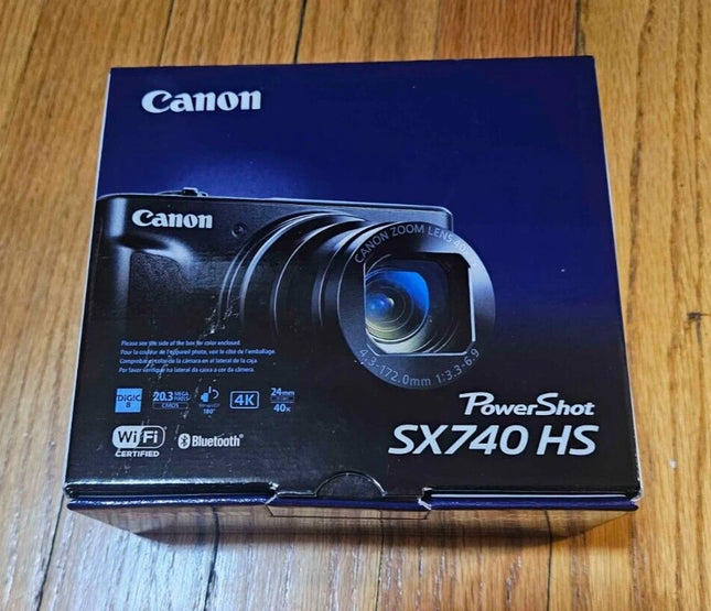 Canon PowerShot SX740 HS Wi-Fi 4K Digital Camera (Black) 2955C001 NEW