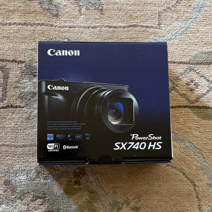 Canon PowerShot SX740 HS Point & Shoot Camera Black US Model 2955C001 3.0" LCD