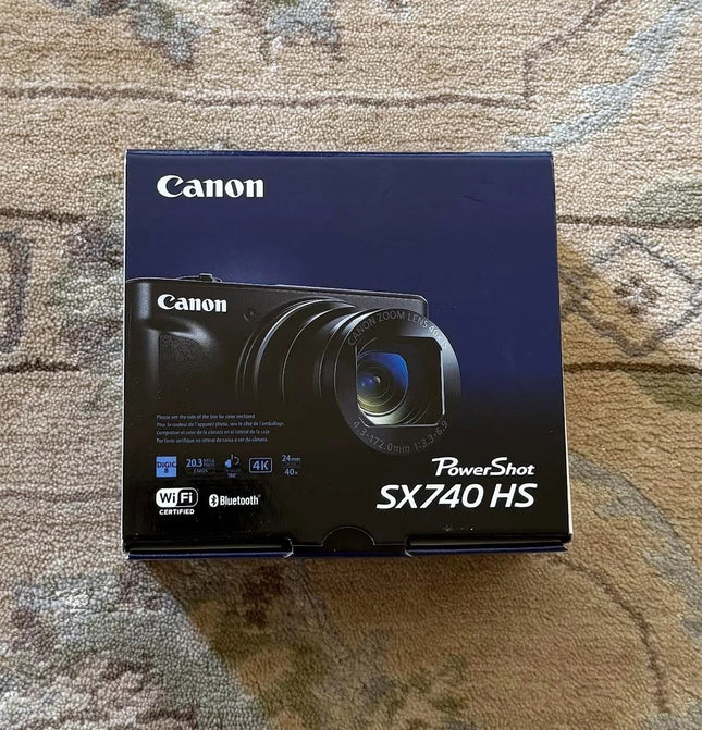 Canon PowerShot SX740 HS Point & Shoot Camera Black US Model 2955C001 3.0" LCD